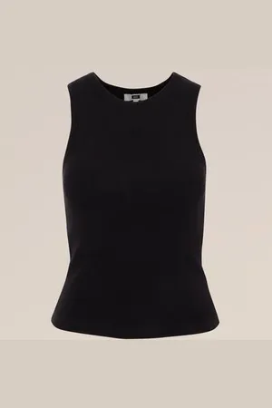 WE Fashion Dames tanktop met geïntegreerde bh - - Katoen