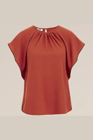 WE Fashion Dames blouse met structuur - Regular fit -