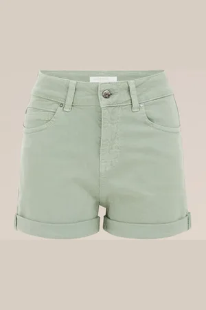 WE Fashion Blue Ridge - Dames high rise denim short - High waist - - Katoen