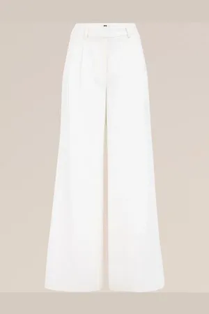 WE Fashion Dames wide leg pantalon - Regular fit -