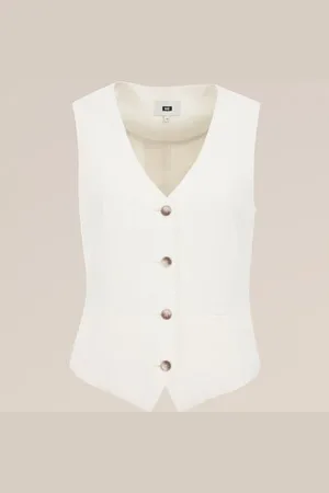 WE Fashion Dames getailleerde gilet - Regular fit -