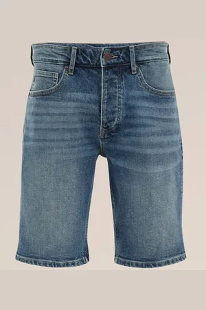 WE Fashion Blue Ridge - Heren regular fit denimshort - Regular fit - - Katoen