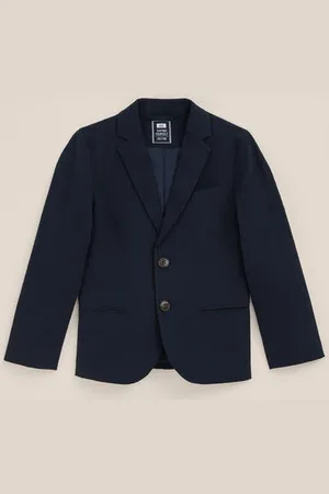 WE Fashion Jongens blazer met structuur - Slim Fit - - Katoen