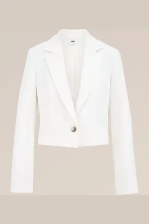 WE Fashion Dames cropped blazer - Regular fit -