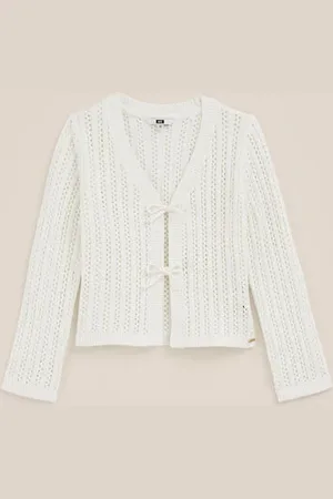 WE Fashion Meisjes gebreid vest - Regular fit - - Katoen