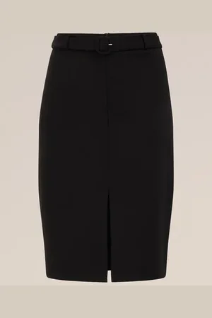 WE Fashion Dames rok met ceintuur - Curve - Regular fit - - Plus Size