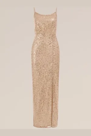 WE Fashion Dames jurk met pailletten - Regular fit -