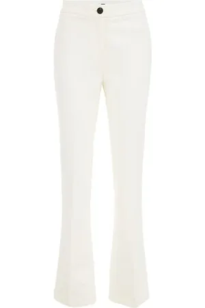 WE Fashion Dames Slim fit flared pantalon met stretch - Slim Fit - - Viscose