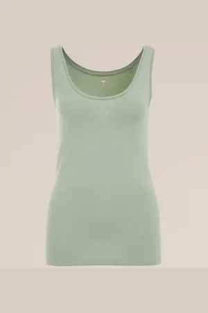 WE Fashion Dames singlet van katoenmix - Regular fit - - Katoen