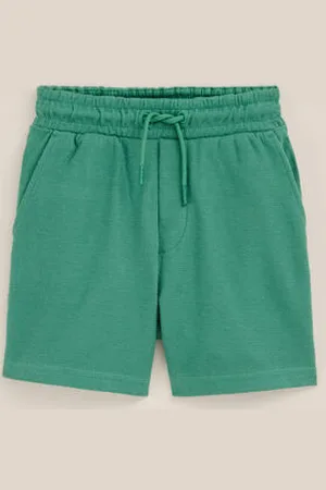 WE Fashion Blue Ridge - Jongens sweatshort met structuur - Regular fit - - Katoen