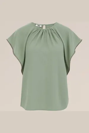 WE Fashion Dames blouse met structuur - Regular fit -