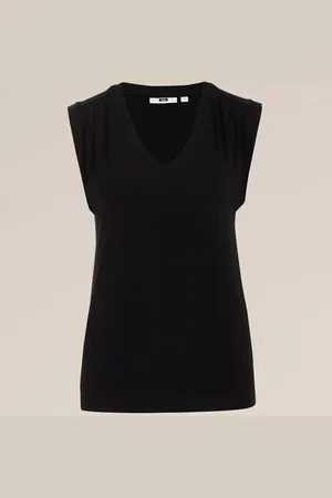 WE Fashion Dames singlet met V-hals - Regular fit - - Viscose