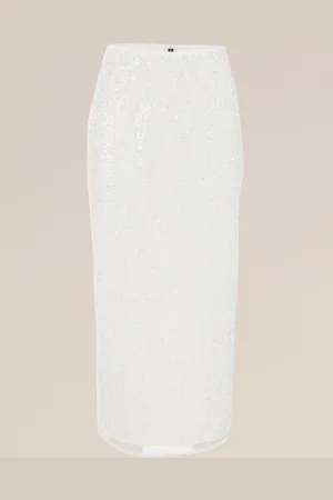 WE Fashion Dames rok met pailletten - High waist -