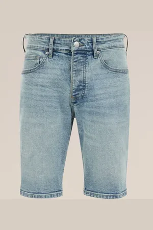 WE Fashion Blue Ridge - Heren regular fit denimshort - Regular fit - - Katoen