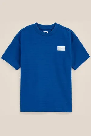 WE Fashion Blue Ridge - Jongens T-shirt met structuur - Regular fit - - Katoen