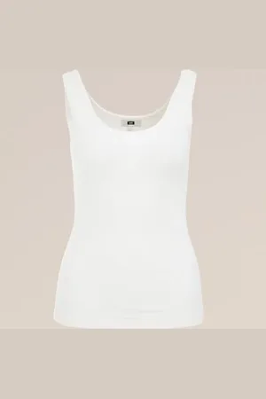 WE Fashion Dames singlet van ribstof - - Viscose