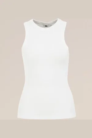 WE Fashion Dames singlet van ribstof - - Katoen