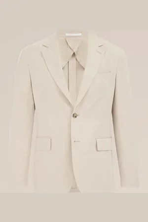 WE Fashion Van Gils - Heren blazer met stretch en visgraatpatroon - Slim Fit - - Katoen