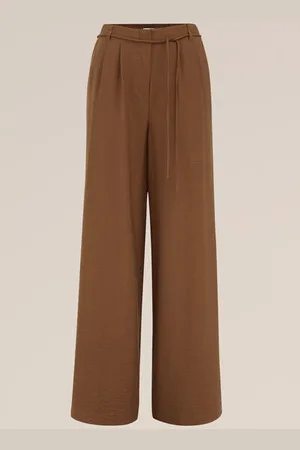WE Fashion Dames wide leg broek - Regular fit - - Viscose