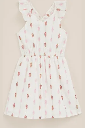 WE Fashion Meisjes jurk met dessin - Regular fit - - Katoen