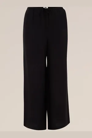 WE Fashion Dames wide leg broek - Curve - Regular fit - - Viscose - Plus Size