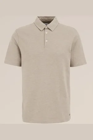 WE Fashion Heren polo met structuur - Slim Fit - - Katoen