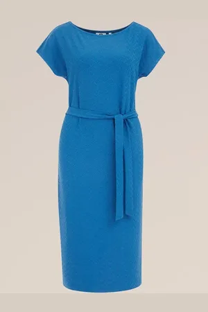 WE Fashion Dames jurk met structuur - Regular fit -