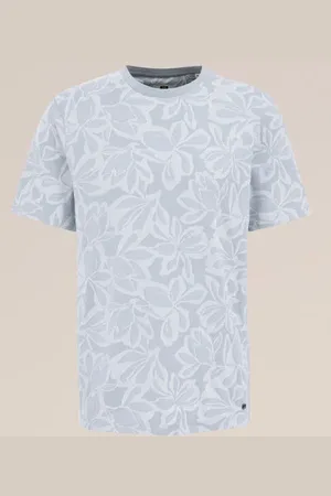 WE Fashion Heren T-shirt met dessin - Regular fit - - Katoen