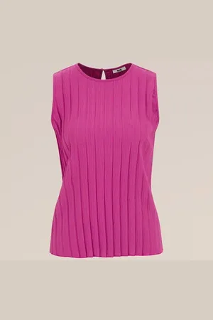WE Fashion Dames plissé top - Regular fit -