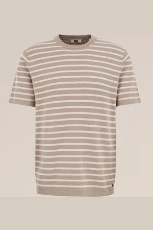 WE Fashion Heren T-shirt met dessin - Regular fit - - Katoen