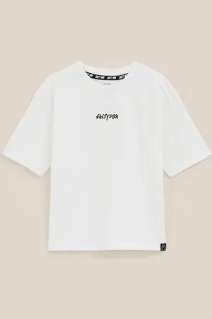 WE Fashion Salty Dog - Jongen T-shirt met opdruk - Relaxed Fit - - Katoen
