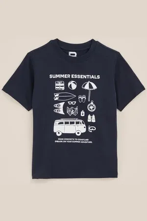 WE Fashion Blue Ridge - Jongens T-shirt met opdruk - Regular fit - - Katoen