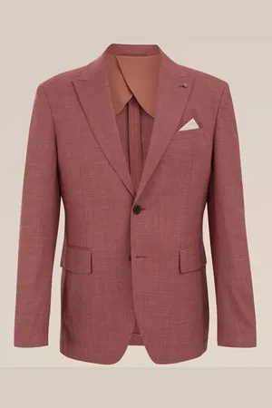 WE Fashion Heren Slim fit blazer van linnenmix - Slim Fit -