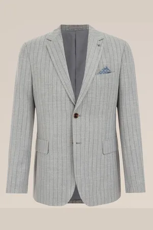 WE Fashion Heren blazer met krijtstreep - Slim Fit -