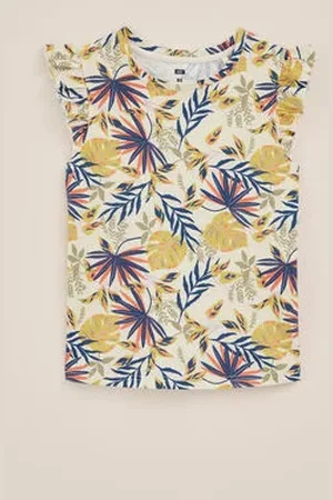 WE Fashion Meisjes singlet met dessin - Regular fit - - Katoen