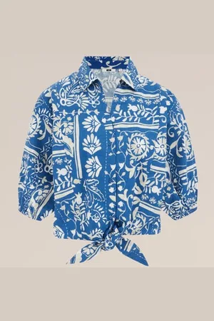 WE Fashion Dames blouse van katoen - Regular fit - - Katoen