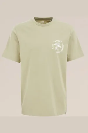 WE Fashion Heren T-shirt met opdruk - Regular fit - - Katoen