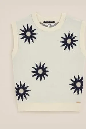 WE Fashion Meisjes top met dessin - Regular fit - - Viscose