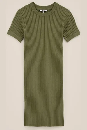 WE Fashion Meisjes jurk van ribstof - Regular fit - - Viscose