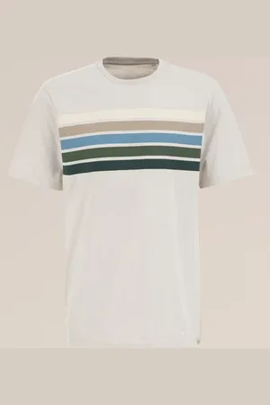 WE Fashion Heren T-shirt met opdruk - Regular fit - - Katoen
