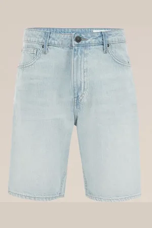 WE Fashion Blue Ridge - Heren loose fit denimshort - Loose fit - - Katoen
