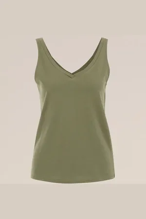 WE Fashion Dames singlet - Regular fit - - Katoen