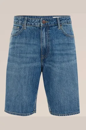 WE Fashion Blue Ridge - Heren loose fit denimshort - Loose fit - - Katoen