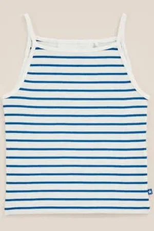 WE Fashion Meisjes cropped tank top - Cropped - - Katoen