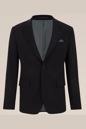 WE Fashion Heren premium blazer van wolmix - Slim Fit -
