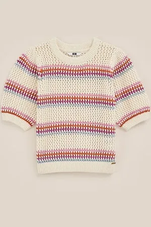 WE Fashion Meisjes gebreide trui - Regular fit - - Katoen