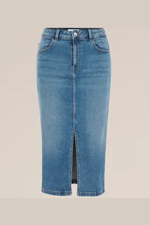 WE Fashion Blue Ridge - Dames High rise denim rok - Regular fit - - Katoen