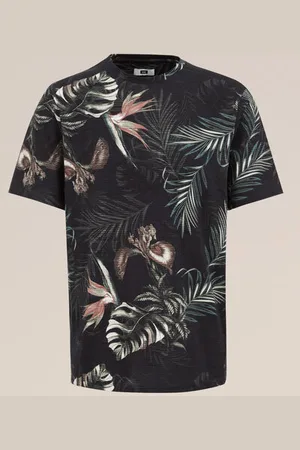 WE Fashion Heren T-shirt met dessin - Slim Fit - - Katoen