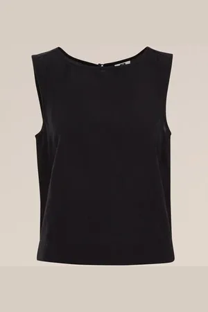 WE Fashion Dames top van linnenmix - Regular fit - - Viscose
