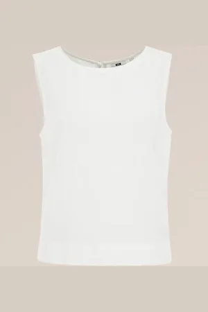 WE Fashion Dames top van linnenmix - Regular fit - - Viscose